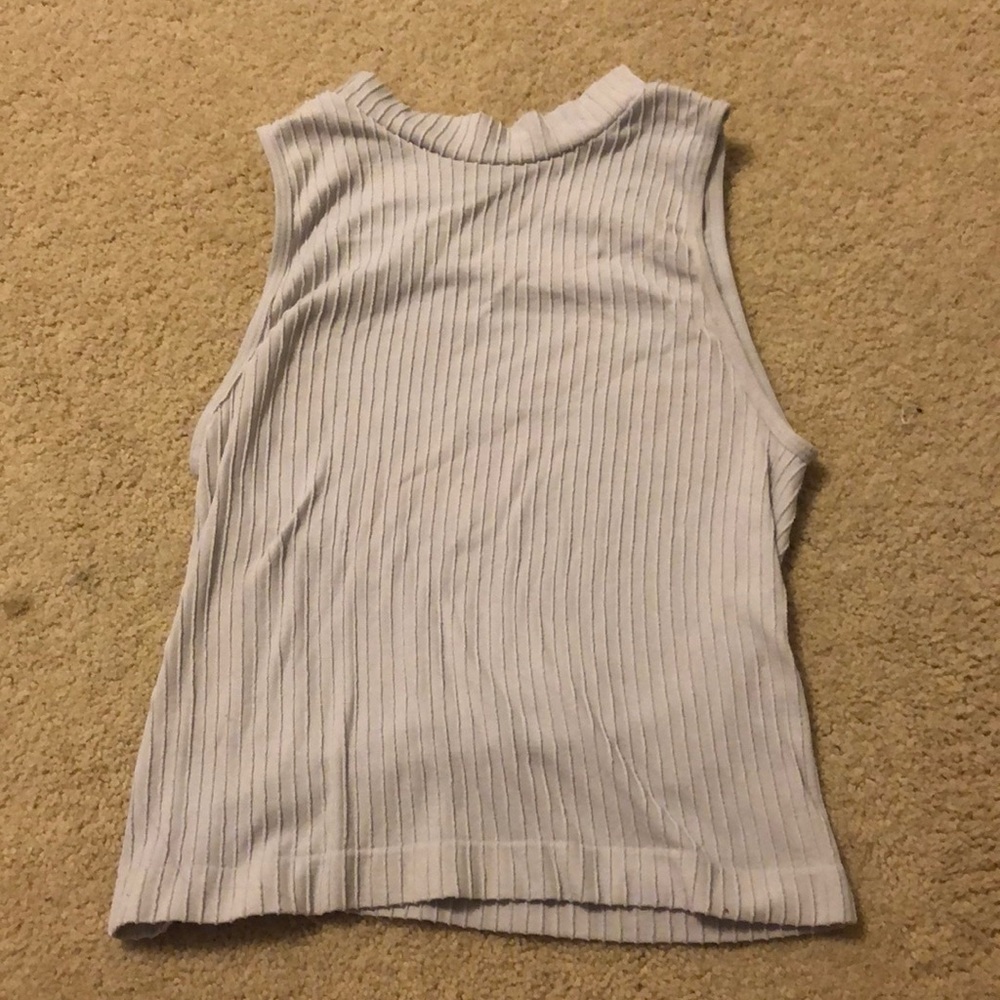 white tank top